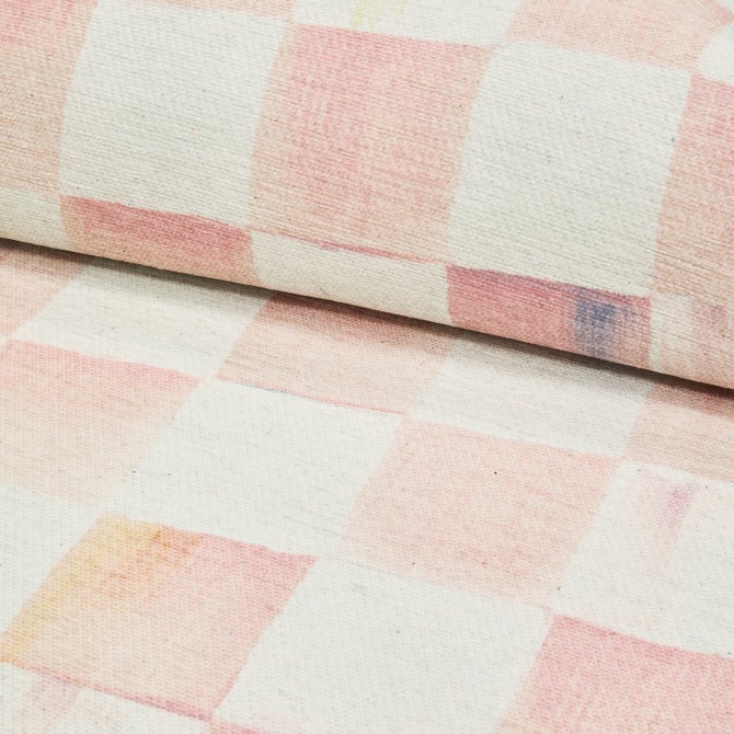 Rosy Checkered Washable Rug image number 10