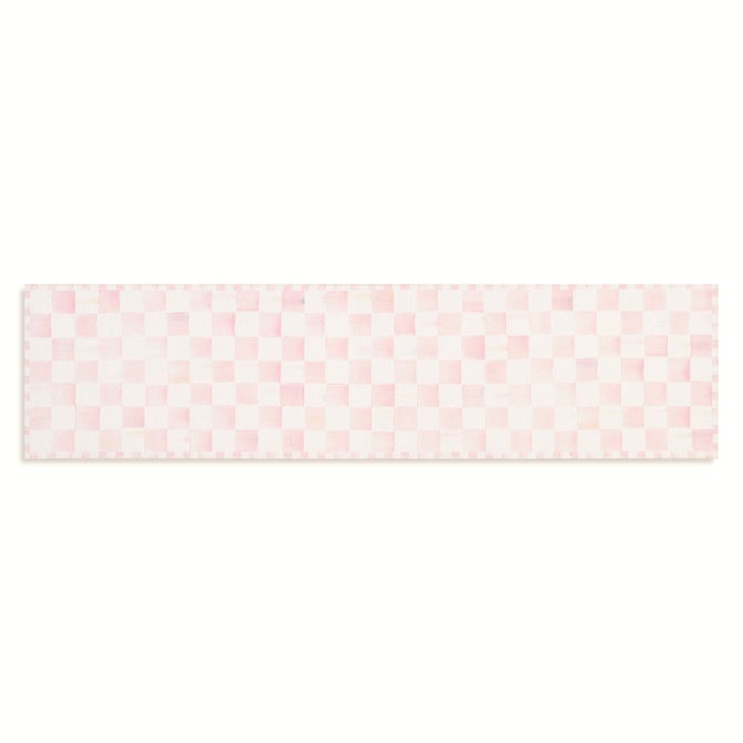 Rosy Checkered Washable Rug image number 2