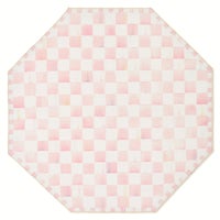 Rosy Checkered Washable Rug