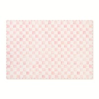 Rosy Checkered Washable Rug
