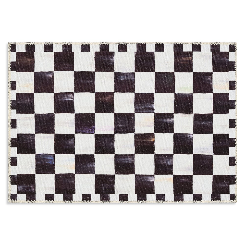 Courtly Checkered Washable Rug mackenzie-childs Panama imagen 1