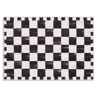 Courtly Checkered Washable Rug