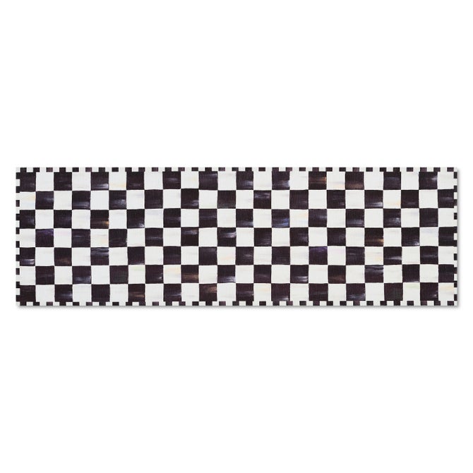 Courtly Checkered Washable Rug image number 1