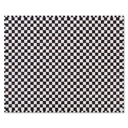 Courtly Checkered 8' x 10' Washable Rug