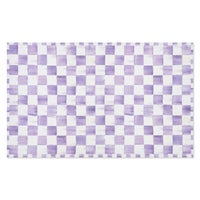 Violet Checkered 3' x 5' Washable Rug