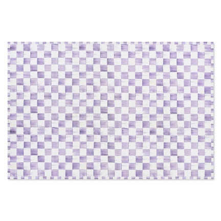 Violet Checkered 5' x 7'6" Washable Rug