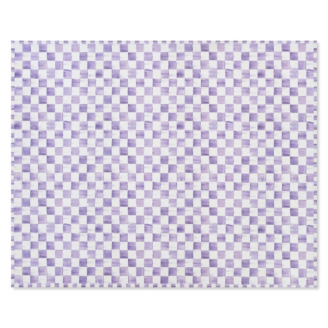 Violet Checkered 8' x 10' Washable Rug image number 0