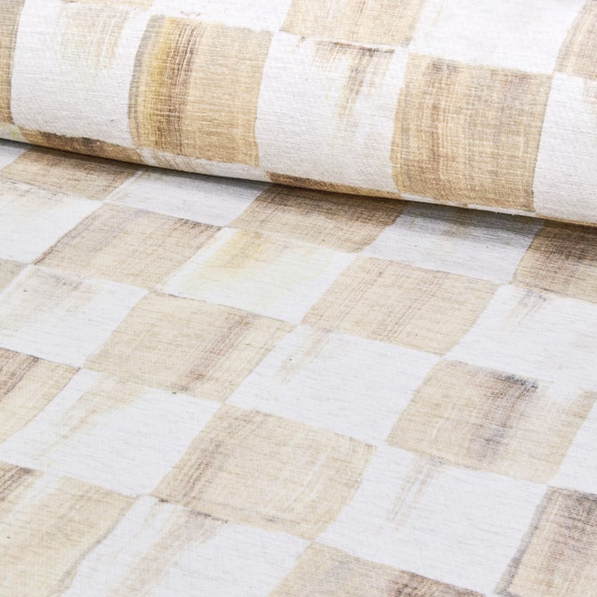 Mocha Checkered Washable Rug image number 7