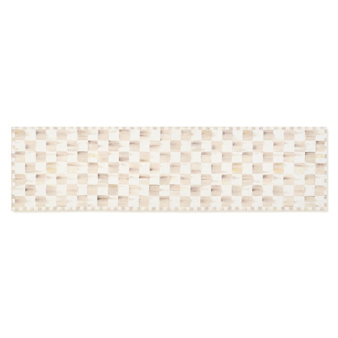 Mocha Checkered Washable Rug image number 2