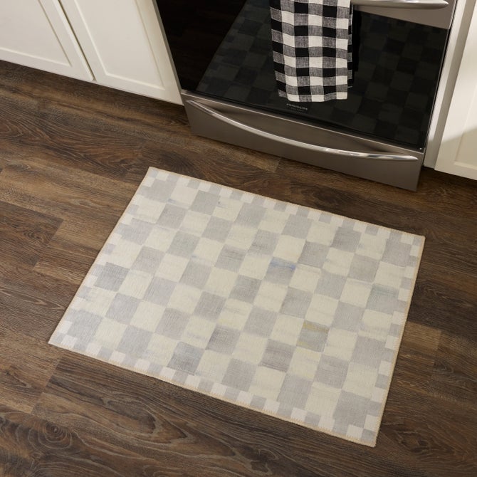 Sterling Checkered 2' x 3' Washable Rug image number 2