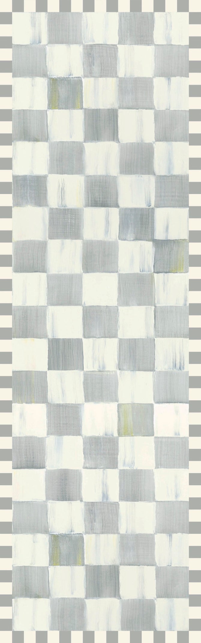 Sterling Checkered 2'6" x 8' Washable Runner image number 0