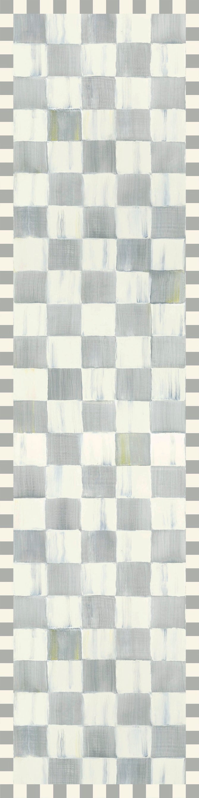 Sterling Checkered 2'6" x 10' Washable Runner image number 0