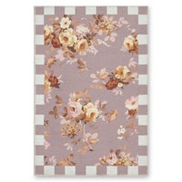 Taupe Wild Rose 2' x 3' Washable Rug