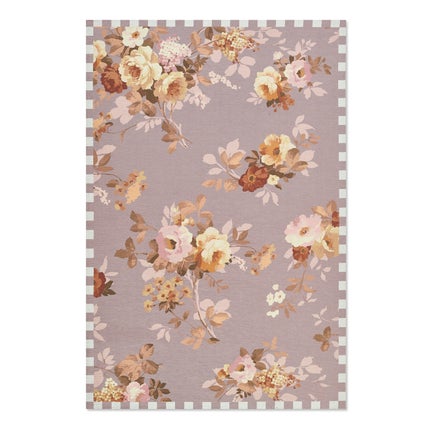 Taupe Wild Rose 5' x 7'6" Washable Rug