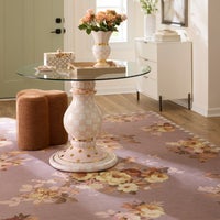 Taupe Wild Rose 8' x 10' Washable Rug