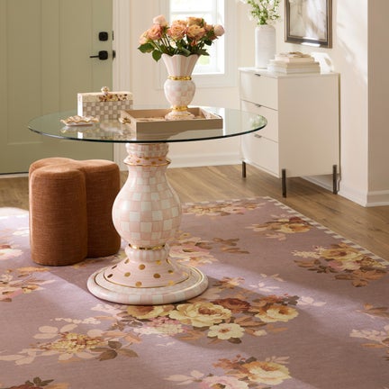 Taupe Wild Rose 8' x 10' Washable Rug