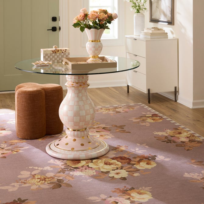 Taupe Wild Rose 8' x 10' Washable Rug image number 1