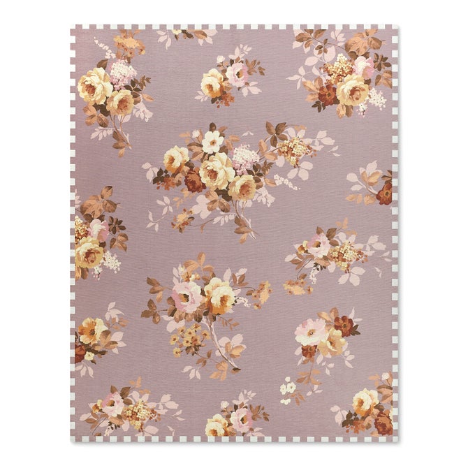 Taupe Wild Rose 8' x 10' Washable Rug image number 0