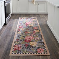 Tudor Rose Washable Rug