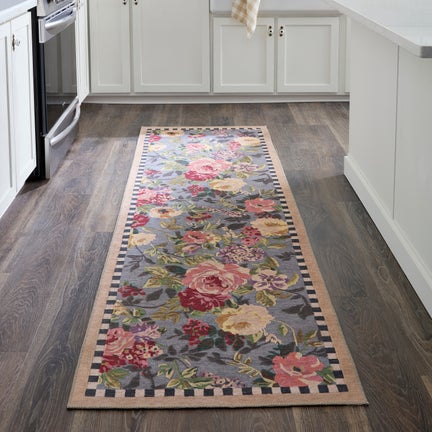 Tudor Rose 2'6" x 8' Washable Runner