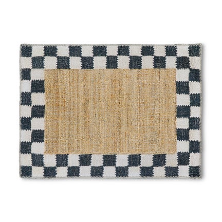Naturals Check 2' x 3' Washable Rug