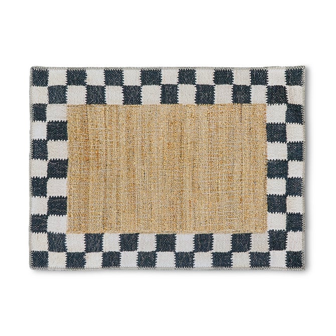 Naturals Check Washable Rug image number 0