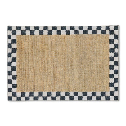 Naturals Check 3' x 5' Washable Rug