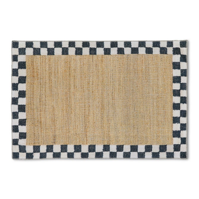 Naturals Check Washable Rug image number 3