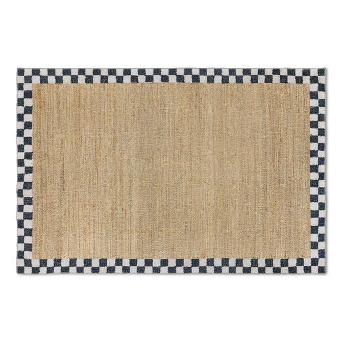 Naturals Check Washable Rug image number 4