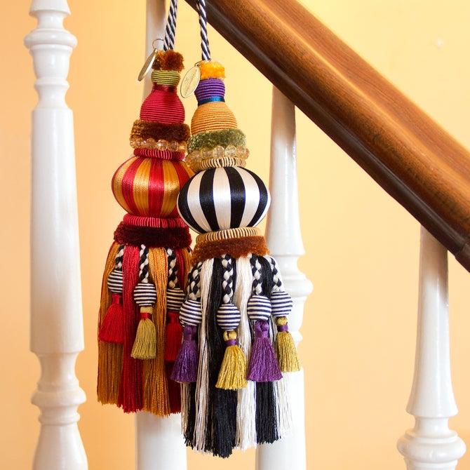 Black & White Bibelot Tassel image number 2