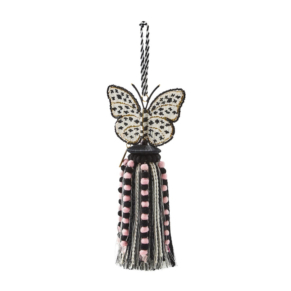 Butterfly Beaded Tassel mackenzie-childs Panama imagen 1 Butterfly Beaded Tassel mackenzie-childs Panama imagen 1