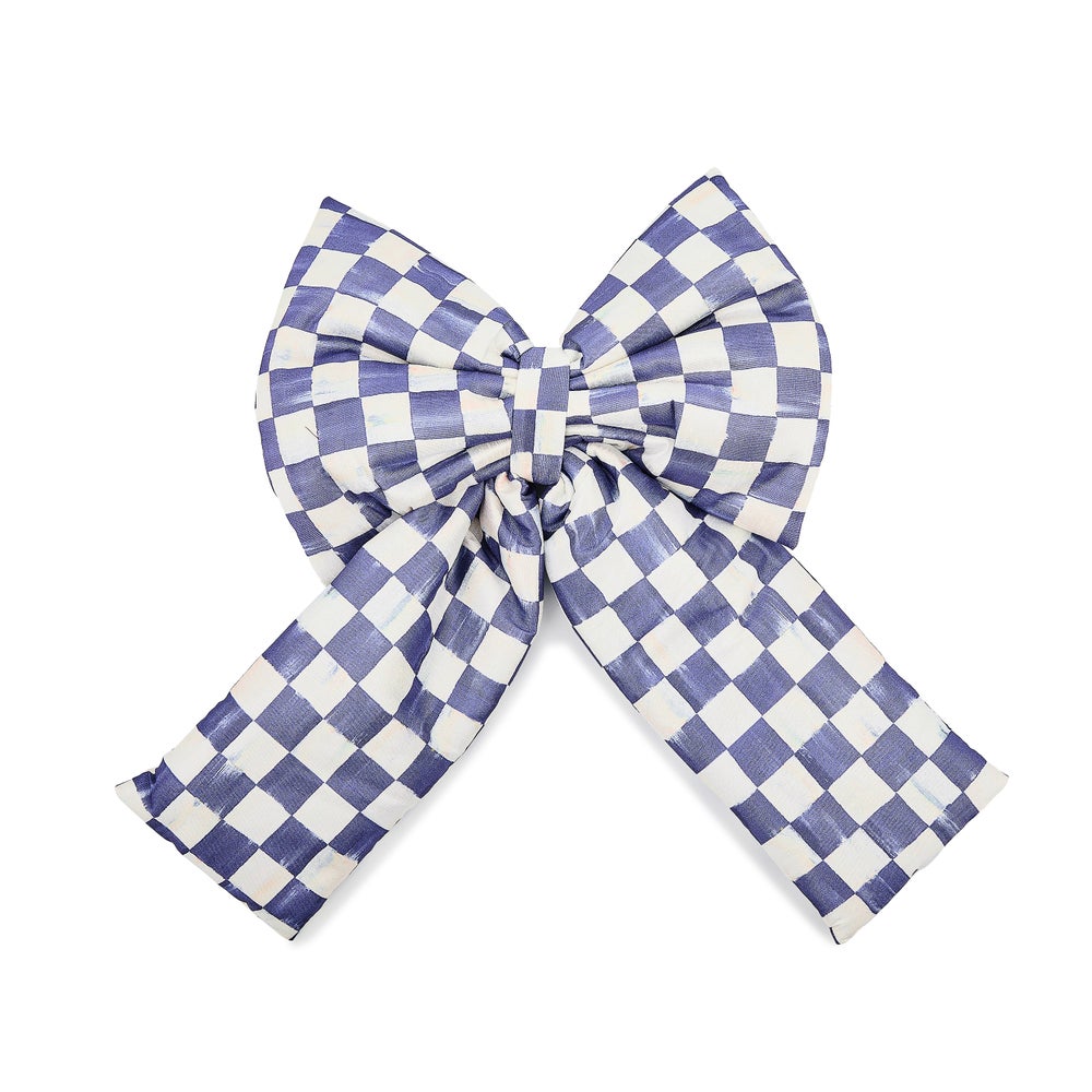 Violet Check Large Bow mackenzie-childs Panama imagen 1