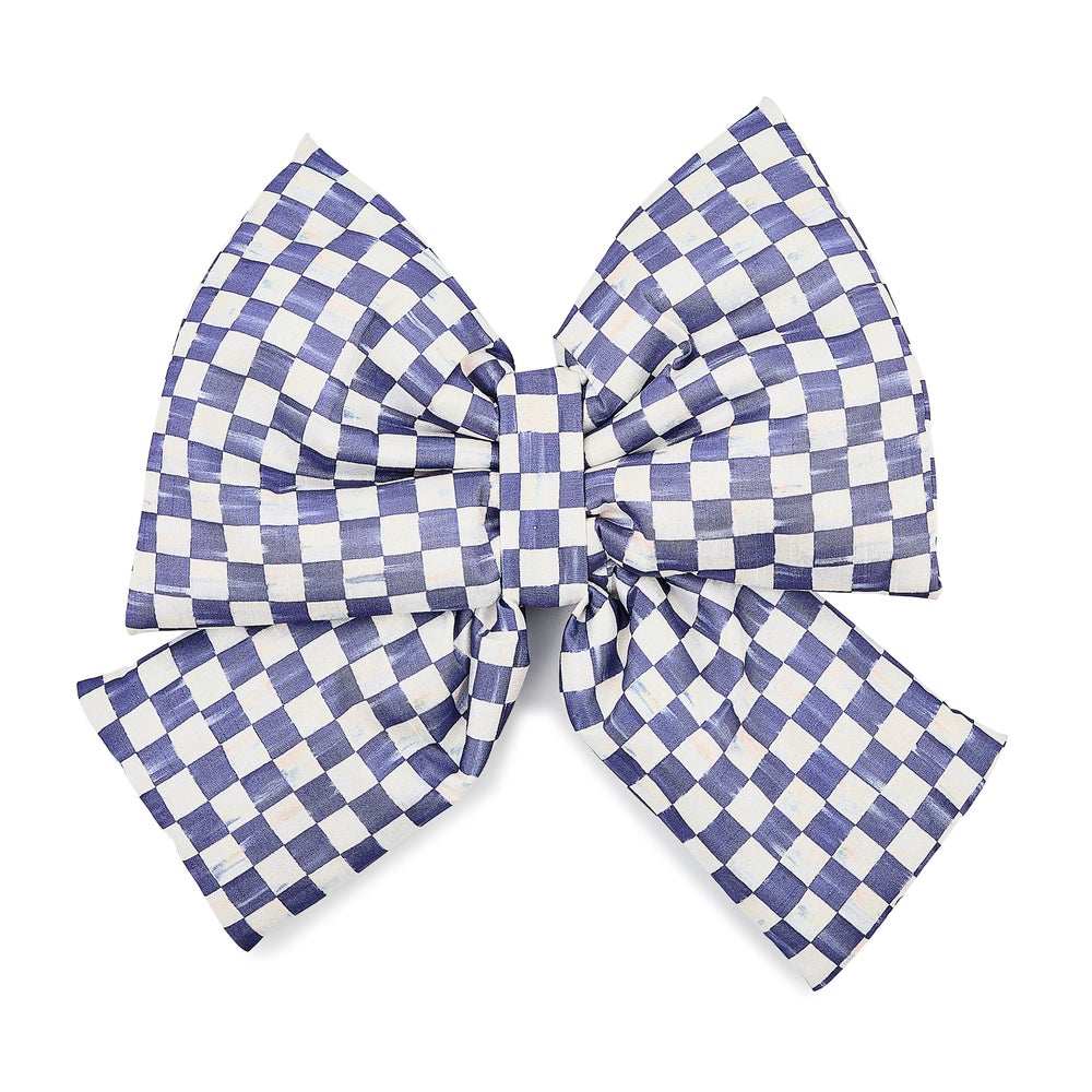 Violet Check Medium Bow mackenzie-childs Panama imagen 1