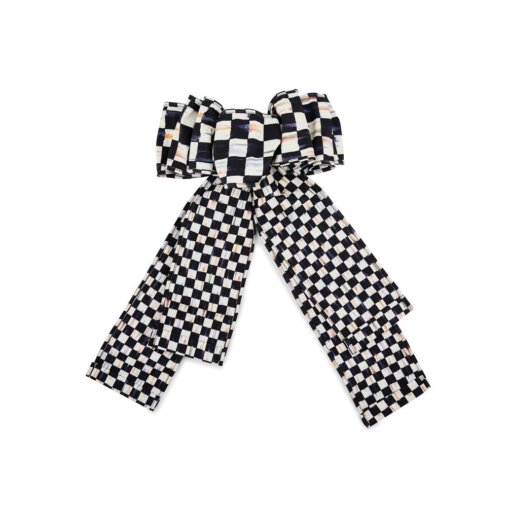 Courtly Check Elegant Bow mackenzie-childs Panama imagen 1 Courtly Check Elegant Bow mackenzie-childs Panama imagen 1