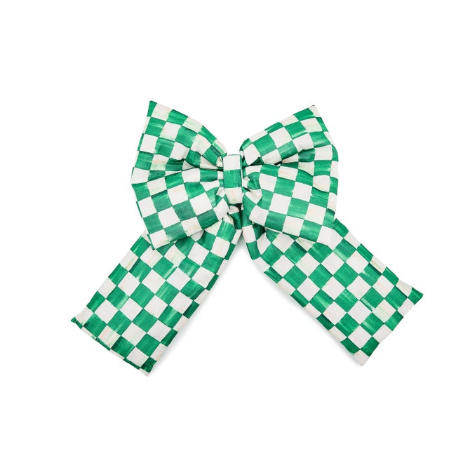 Green Check Large Bow image number 0