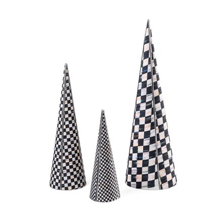 Courtly Cone Trees, Set of 3
