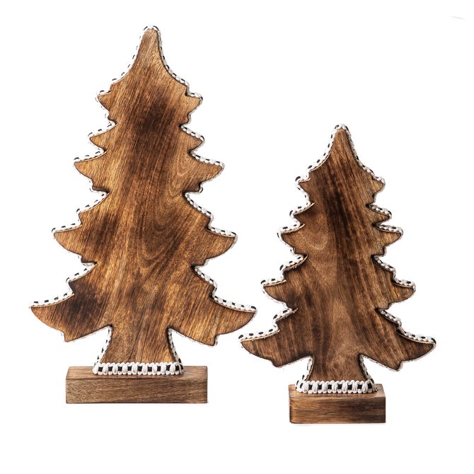 Courtly Check Forest Trees, Set of 2 image number 1