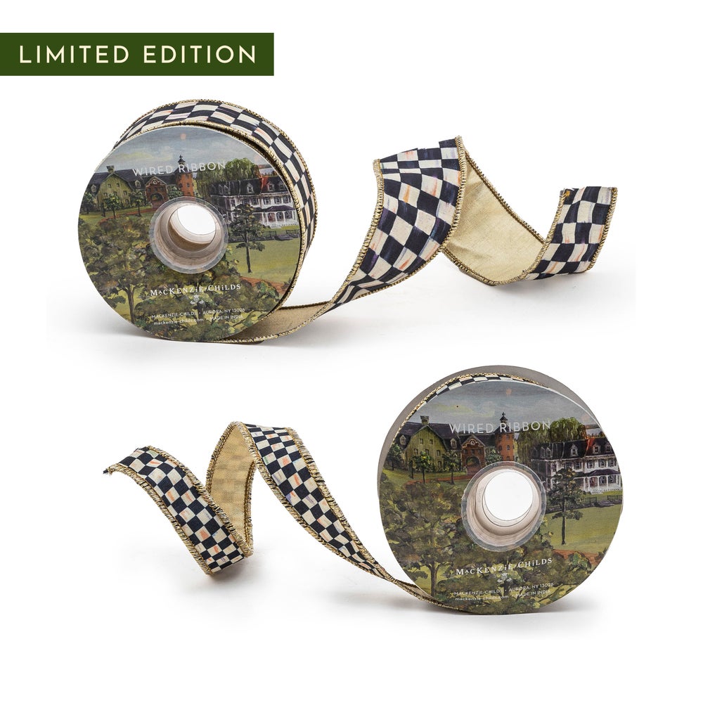 Courtly Check Ribbon, Set of 2 mackenzie-childs Panama imagen 1