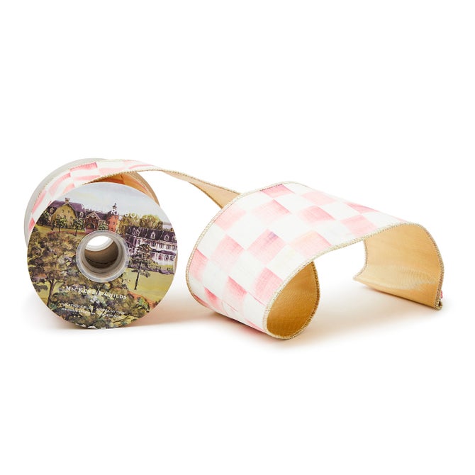 Rosy Check 4" Ribbon image number 0