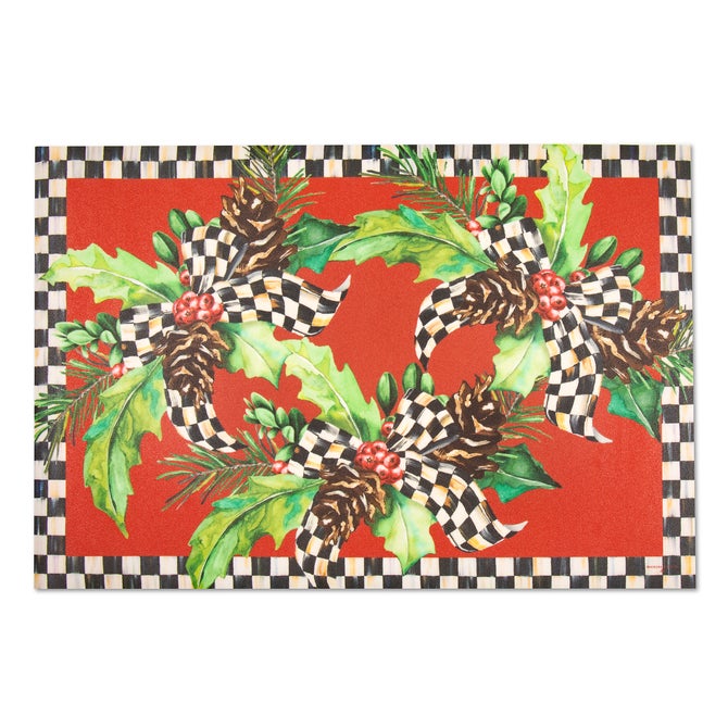 Holly Holiday Floor Mat - 2' x 3' image number 0