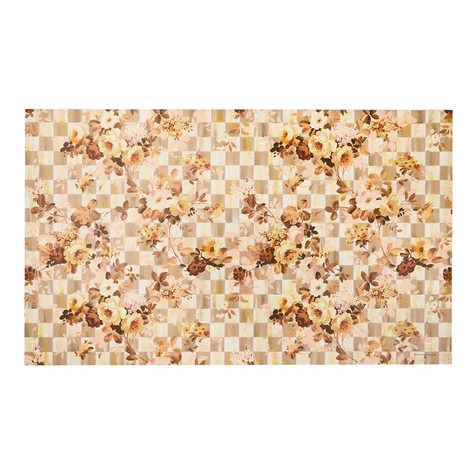 Wild Rose Floral Check 3' x 5' Floor Mat image number 0