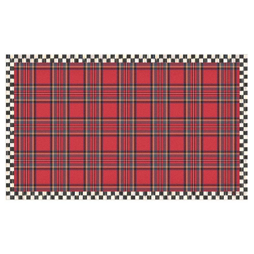 Tartan Floor Mat - Red, 3' x 5' mackenzie-childs Panama imagen 1