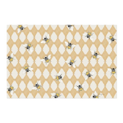 Honeycomb with Bees 2' x 3' Floor Mat
