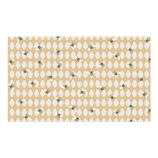 Honeycomb with Bees Floor Mat image number 0
