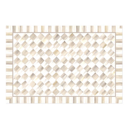 Mocha Check 2' x 3' Floor Mat