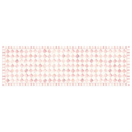 Rosy Check 2'6" x 8' Runner Floor Mat
