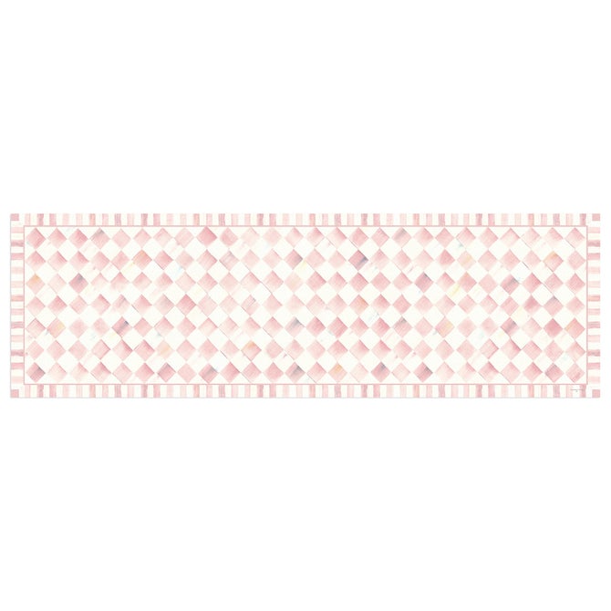 Rosy Check 2'6" x 8' Runner Floor Mat image number 0