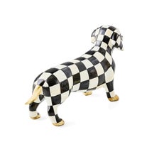 Courtly Check Dachshund Figurine