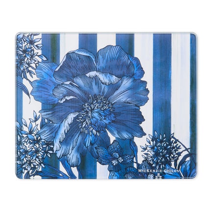 Royal English Garden Glass Cutting Board, Set of 2