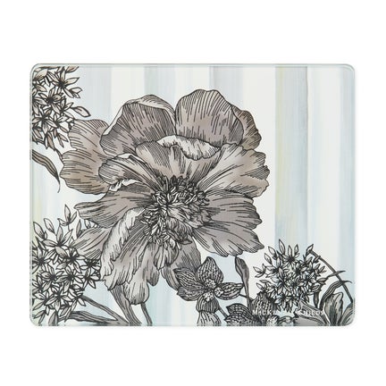 Sterling English Garden Glass Cutting Board, Set of 2